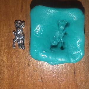 Little Deer Charm Pendant Mold With Hole ~ Jewelry Making - Resin / Polymer Clay